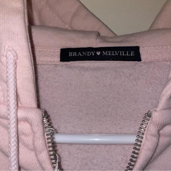 Brandy Melville Pink Cropped Jacket - Picture 2 of 3